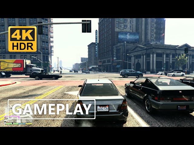 GTA 5 Next Gen Fidelity Ray Tracing Xbox Series X Gameplay 4K HDR - Driving through Los Santos!