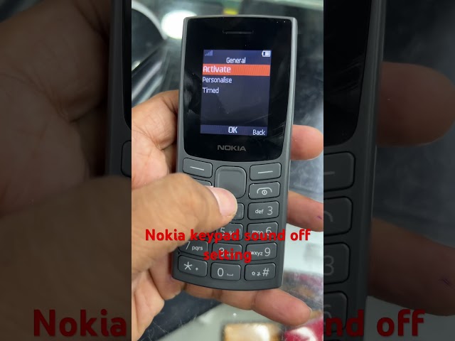 Nokia keypad sound off setting #shorts