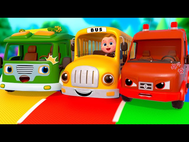 Wheels On The Bus, Wheels Go Round, Vehicle Care Songs | Super Sumo Nursery Rhymes & Kids Songs