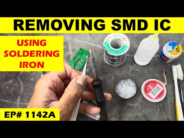 {1142A} Desoldering SMD IC usign soldering iron
