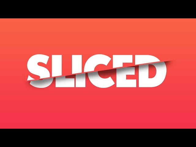 How to Create Sliced Text Effect in Adobe Photoshop | Photoshop Tutorial #shorts
