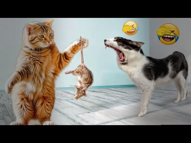 Try Not To Laugh Challenge🤔Funny and Cute CAT Videos Compilation 2024😹🐕