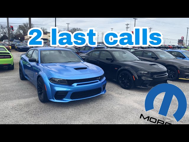 Looking at all new 2023 last call chargers and challengers scats