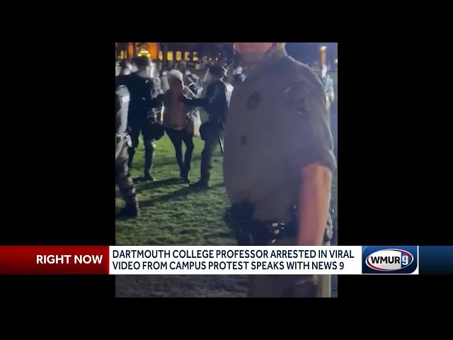 Dartmouth College professor arrested during campus protest