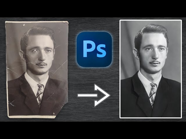 How To Restore Old Photos With Photoshop by Hand Bonus Enhancing it with AI (2023)