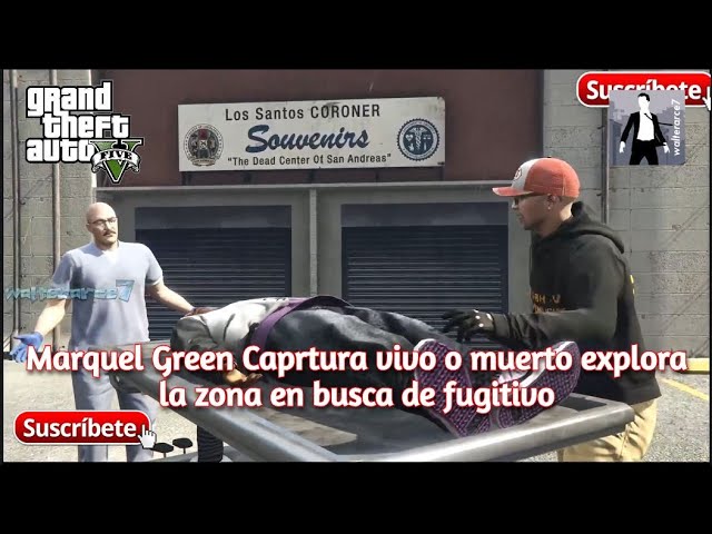 Marquel Green Caprtura vivo o muerto explora la zona en busca de fugitivo GTA Online: Bottom Dollar