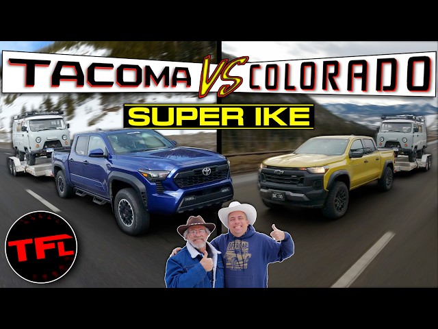 2024 Toyota Tacoma vs Chevy Colorado FULLY LOADED: Both Take on the World's Toughest Towing Test!