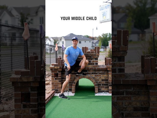 Your kids playing mini-golf