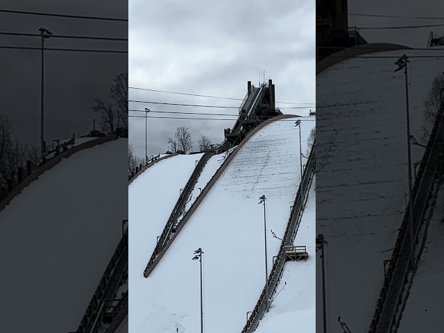 From the bottom of the ski jump #fun
