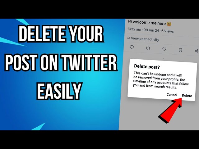 How To Delete A Post On Twitter X