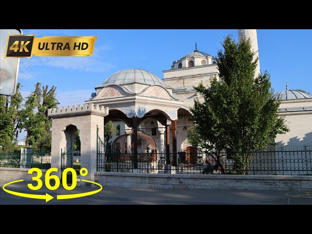 [4k] 360video Virtual Reality. Ferhadija Mosque, Banja Luka, Bosnia and Herzegovina.