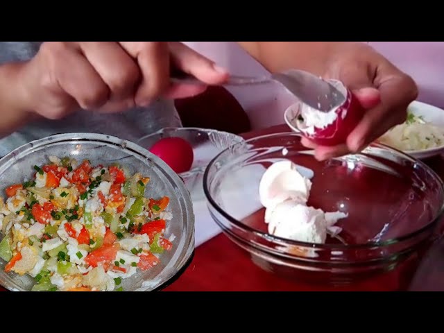 ITLOG NA PULA SA KAMATIS /salted eggs in tomato salad how to make?