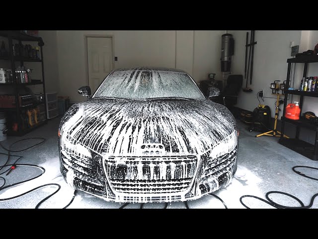 The Professional Guide: First Spring Detail & Wash on Audi R8!