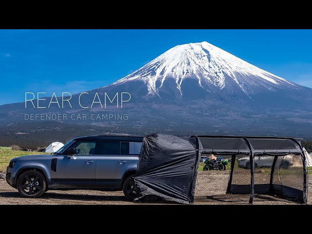 [Mt. Fuji camp] Defender Rear Camp, Father and Son Camp  ｜Land rover DEFENDER, Relaxing, ASMR, HDR