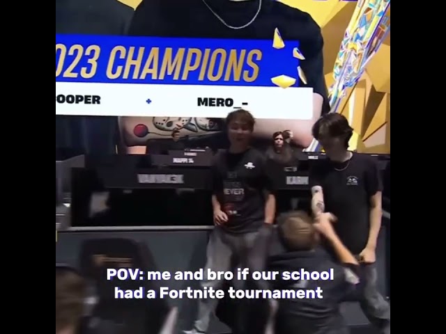 #POV me and bro if our school had a Fortnite tournament #fortnite #fncs #fortnitemontage