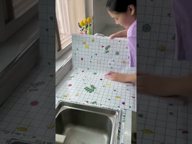 Digital Gadget Kitchen Stickers Oil-Proof Waterproof Self Adhesive Wallpaper PVC Bathroom