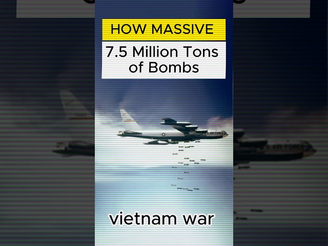 7.5 Million Tons of Bombs  in Vietnam war : How massive is it ?  #history #vietnamwar