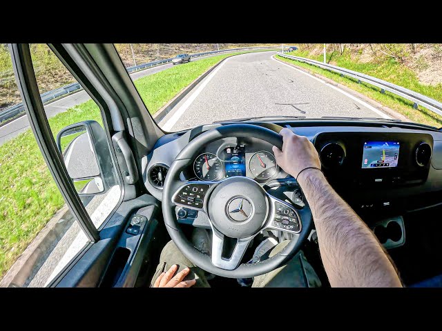 2023 Mercedes Sprinter [2.1 317 CDI 170HP] |0-100| POV Test Drive #1696 Joe Black