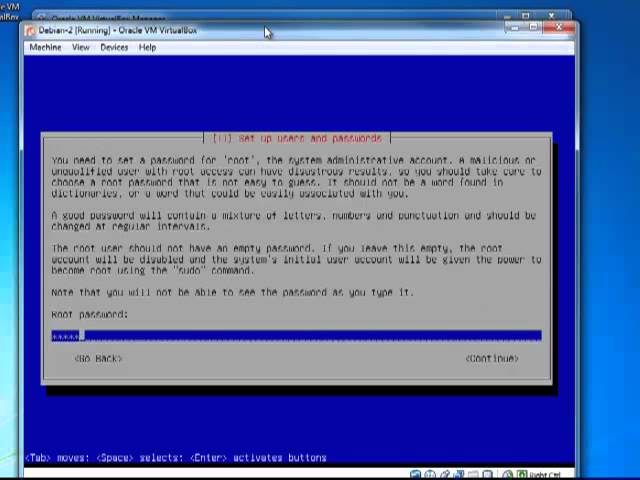 Installing Debian Linux on Oracle VM VirtualBox
