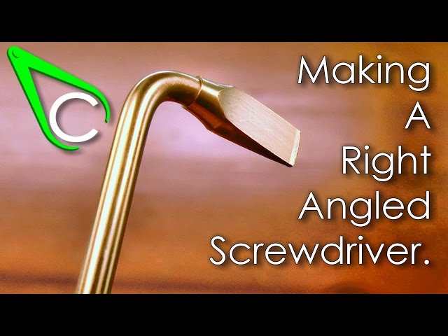 Spare parts #6 - Making A Right Angled Screwdriver