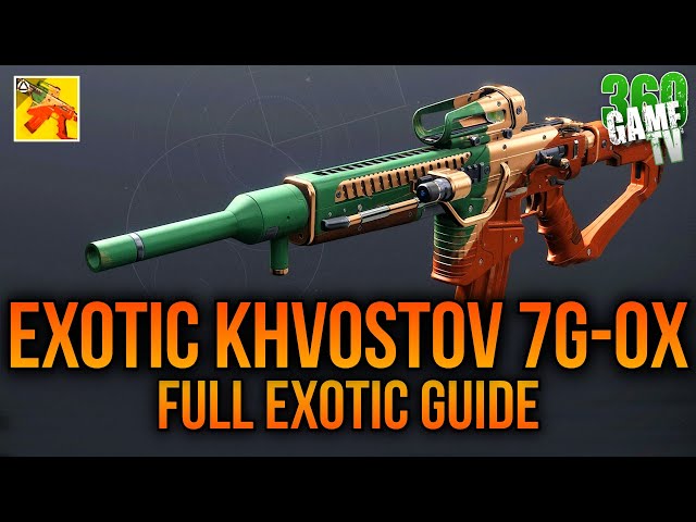 How to get EXOTIC Khvostov 7G-0X - Full EXOTIC Guide Guide / Tutorial - Destiny 2