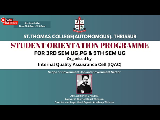 Student Orientation Programme Day - 3