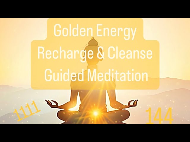 Golden Energy Recharge & Cleanse ✨☀️✨ Solar Plexus Guided Meditation - Sound Bath