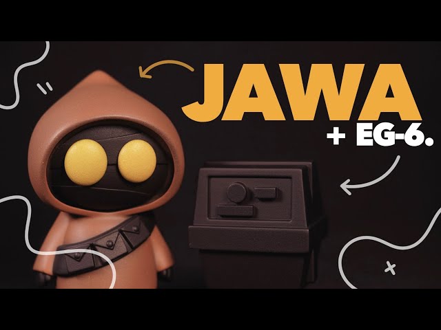 I MADE A CUTE JAWA | 3D PRINTING AND PAINTING ART TOY PROCESS