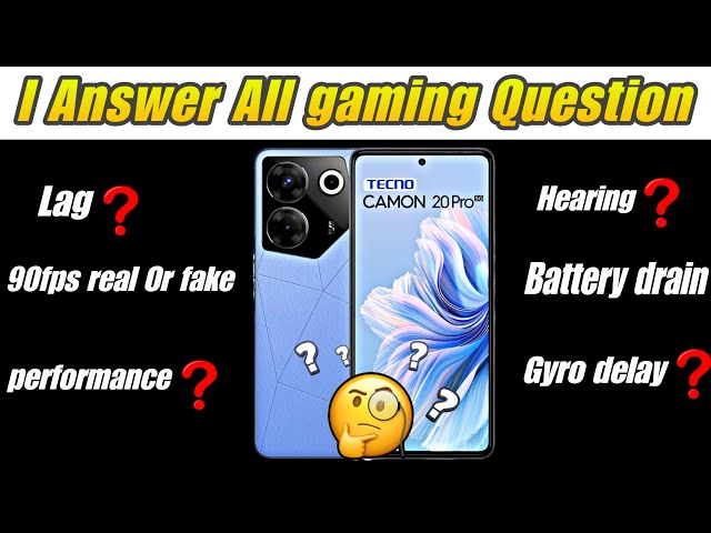 I answer all question | Tecno Camon 20 Pro 5g Smooth+90FPS Bgmi & Pubg Mobile Fps Test