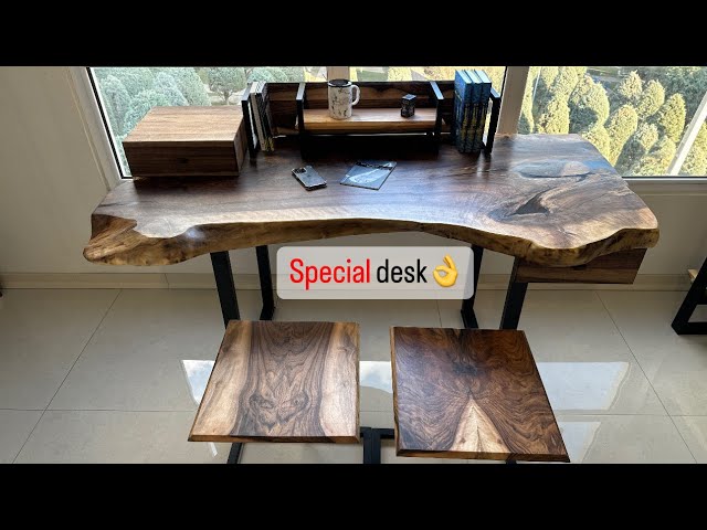 The desk that was made differently #carpenter #woodworking