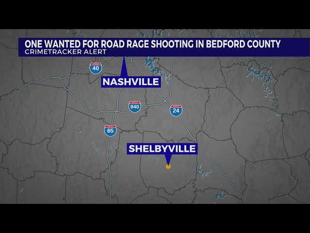 Suspect wanted after road rage shooting in Bedford County