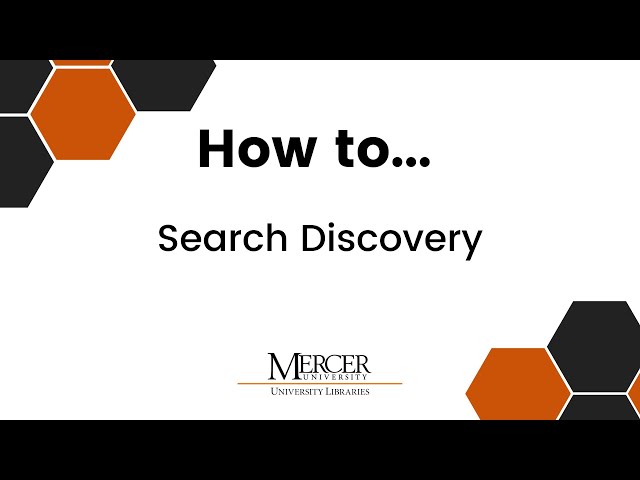 How to Search Discovery