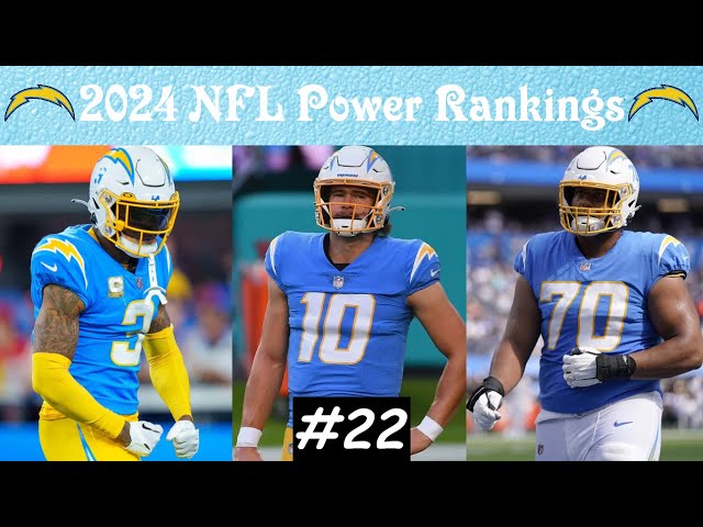 Jim Harbaugh has come to SAVE Justin Herbert and the LA Chargers | 2024 NFL Power Rankins | #22