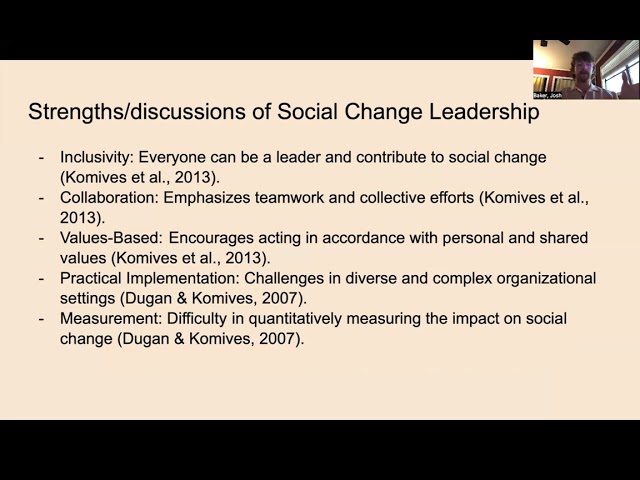 Social Change Theory of Leadership ALED 340