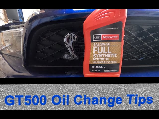 Shelby GT500 - 6.5 or 7 Quart Oil Change!?!? Plus Tips & Tricks.