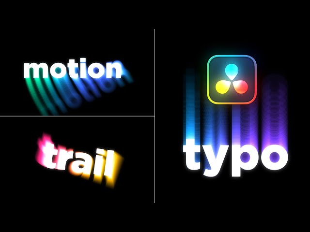 Motion Trails Typography in DaVinci Resolve | Easy Tutorial