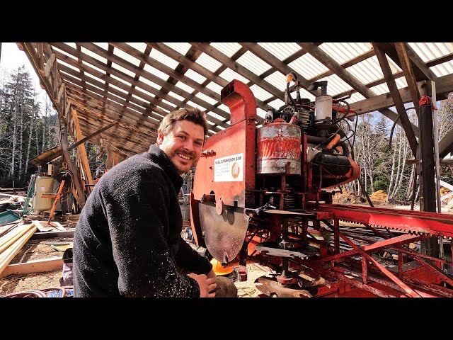 How To Replace Edger Belts on Mobile Dimension Sawmill   -  How To Align Edger Blades - Edger Belt