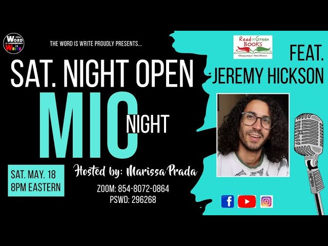 Saturday Night Open Mic feat. Jeremy Hickson!