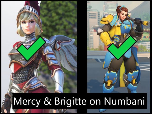 Playing MERCY and BRIGITTE on Numbani (full game) | Overwatch 1 Support Gameplay | Quick Play