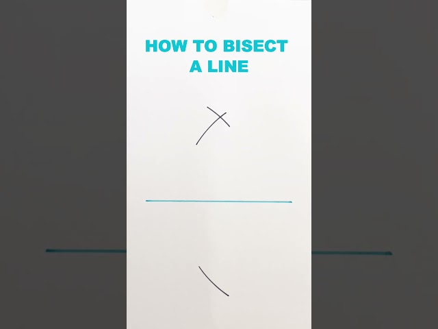 HOW TO BISECT A LINE #draw