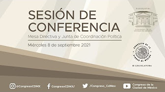 Sesión de Conferencia de la II Legislatura del #CongresoCDMX