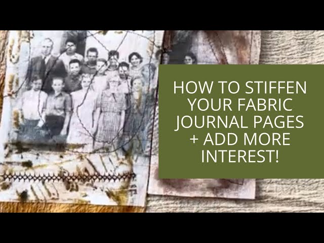 How to Create a Pliable Yet Sturdy Fabric Page for Your Collage Journal