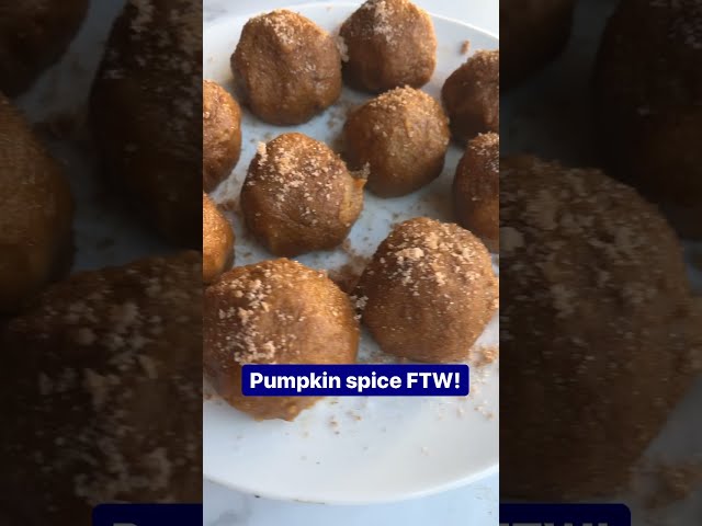 Pumpkin Spice Cookie Dough Bites