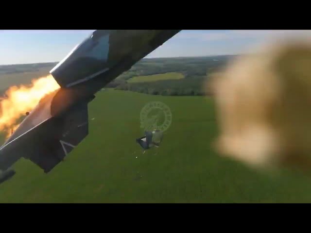 Russian Pilot Ejecting From Crashing SU-25 At Extrem Low Altitude - Helmet Cam GoPro POV