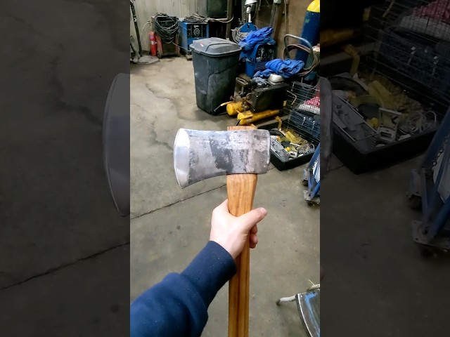 Vintage Axe Head Restored: click to watch full video