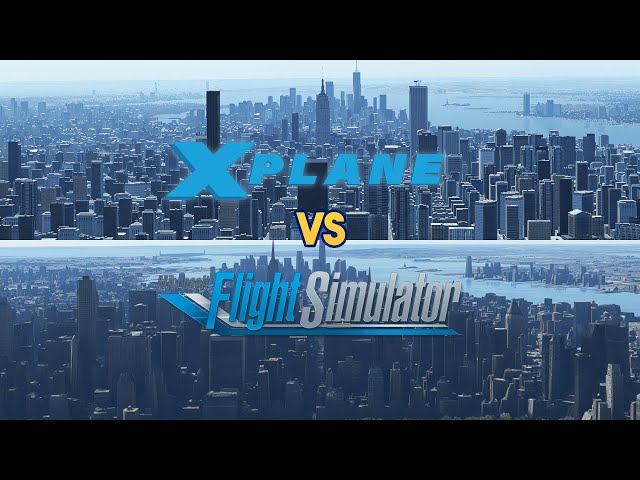 X-PLANE 12 vs Microsoft Flight Simulator - HOW WILL THE DEFAULT SCENERY STACK UP?