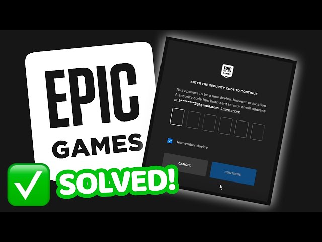 SOLVED - Epic Games Not Sending Verification Emails
