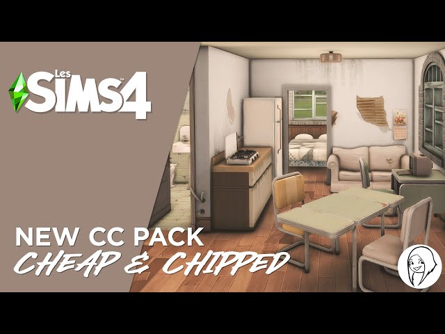 The Sims 4 - Cheap & Chipped Custom content set by Syboulette - Official showcase