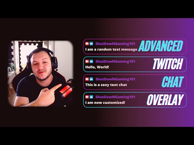How to create an advanced CUSTOM CHAT Overlay in your live stream | OBS Studio