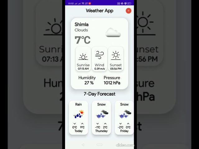 Weather Application | Android Studio | Kotlin | Android App Development